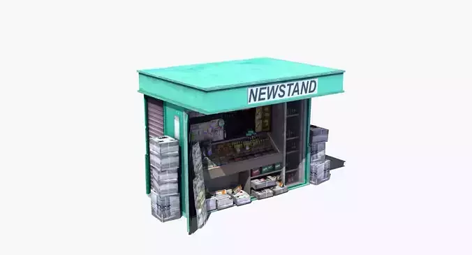 Newstand vending machine 3D model