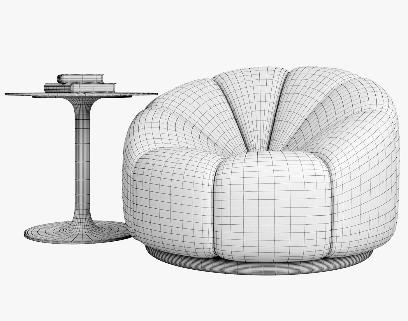 Armchair Fauteuil Alpha  3D model_8