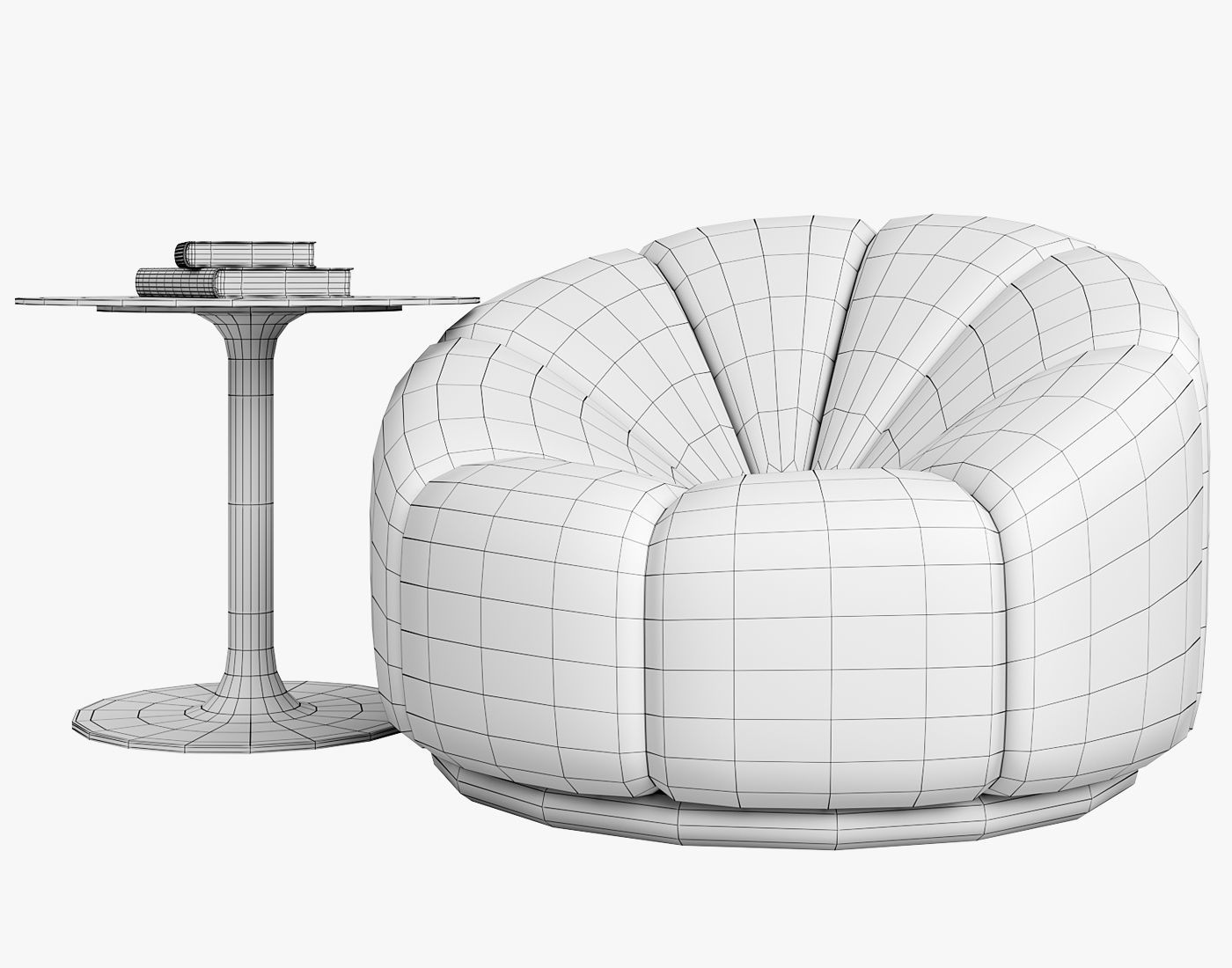 Armchair Fauteuil Alpha  3D model_9