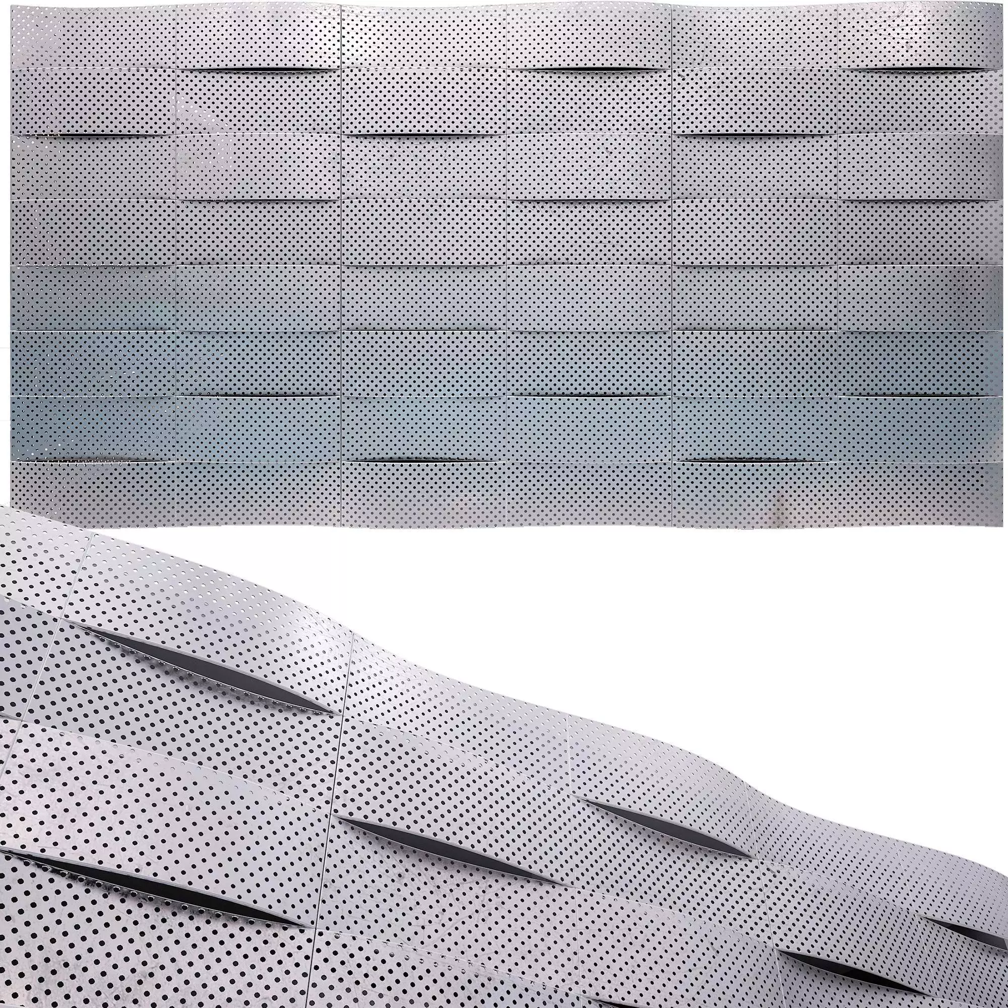 perforated metal panel N12 3D model 3D model_0