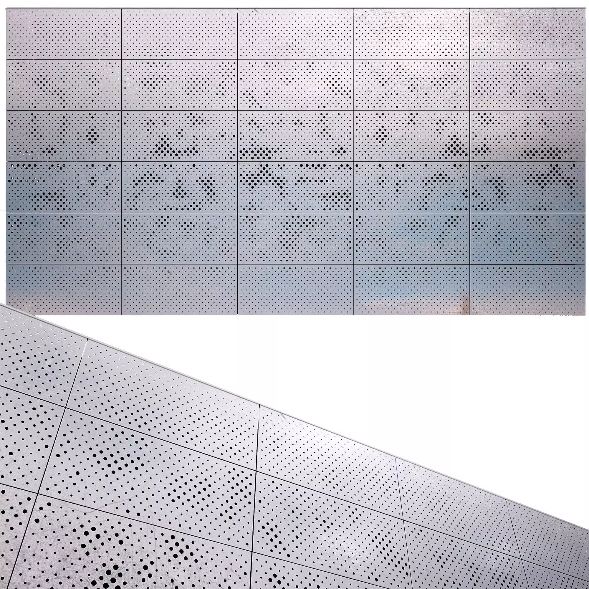 perforated metal panel N13 3D model 3D model_0