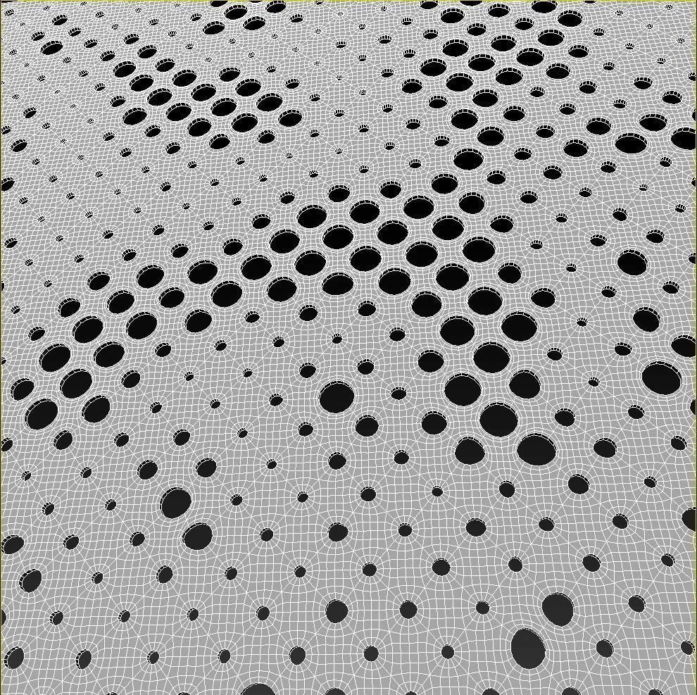 perforated metal panel N15 3D model 3D model_1
