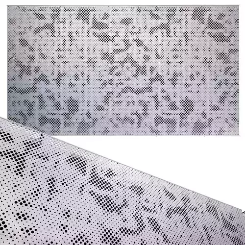 perforated metal panel N15 3D model