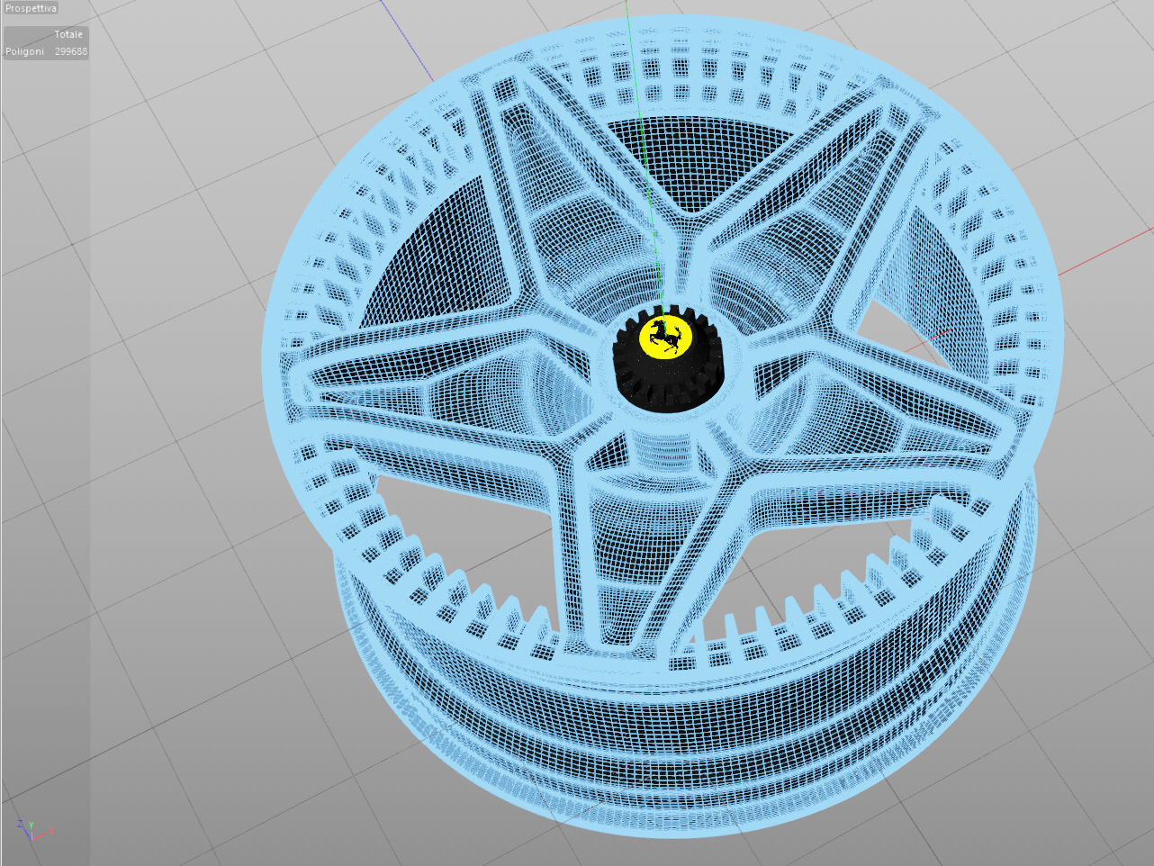 F40 LM Wheel 3D model_3