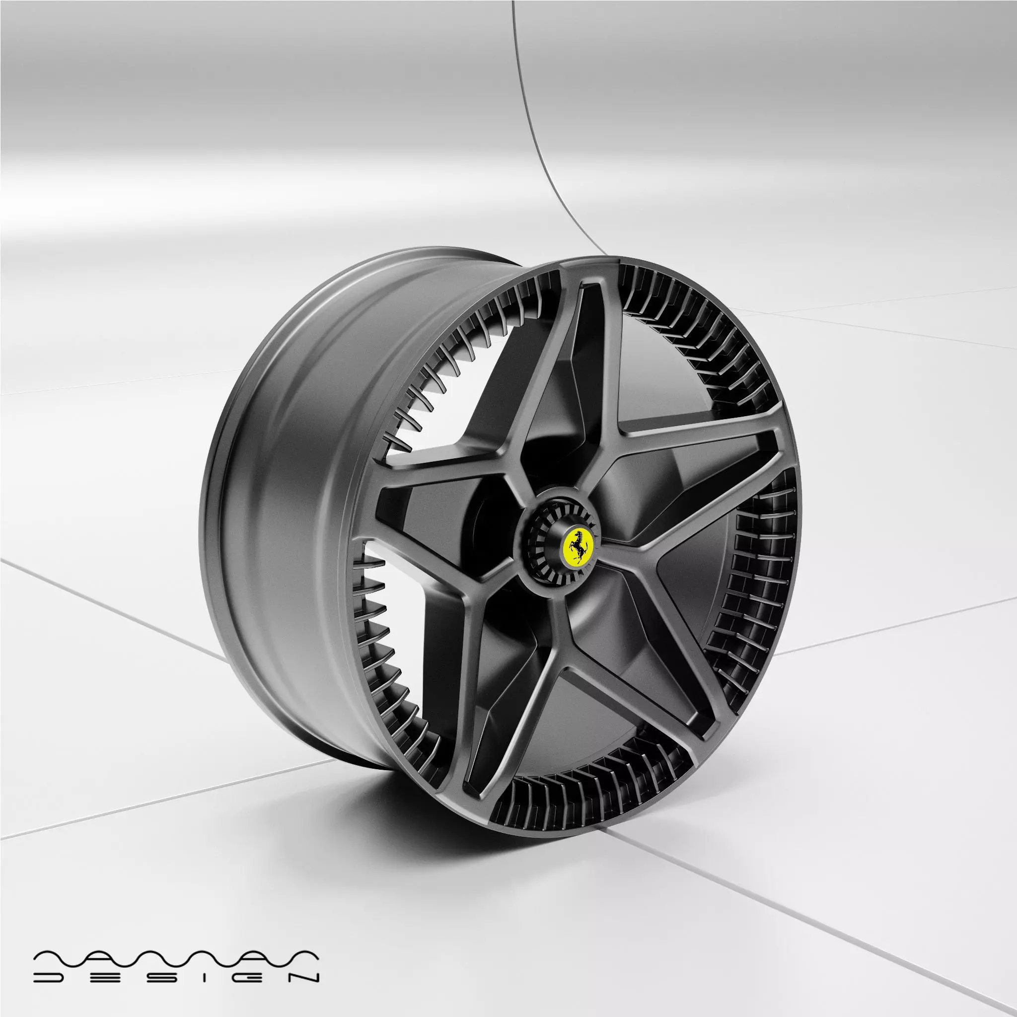 F40 LM Wheel 3D model_0