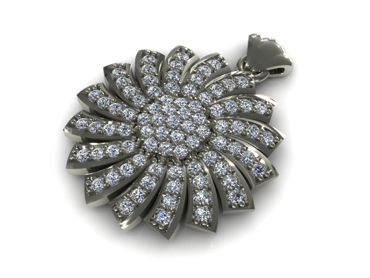 NRPN pendant with diamonds in center 3D model_2