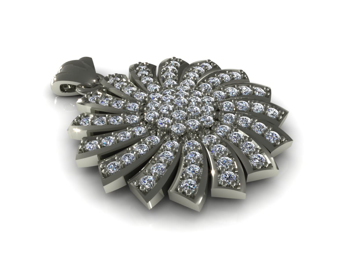 NRPN pendant with diamonds in center 3D model_3