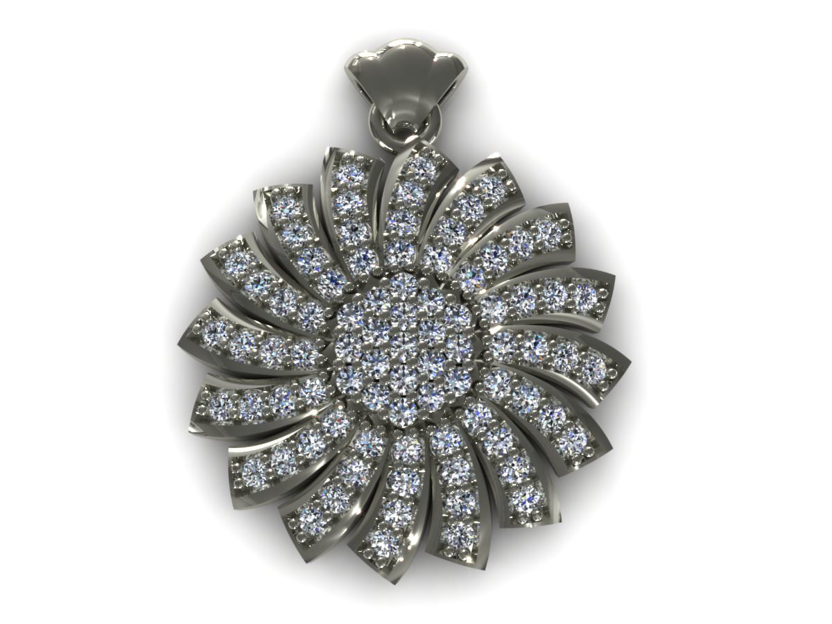 NRPN pendant with diamonds in center 3D model_1
