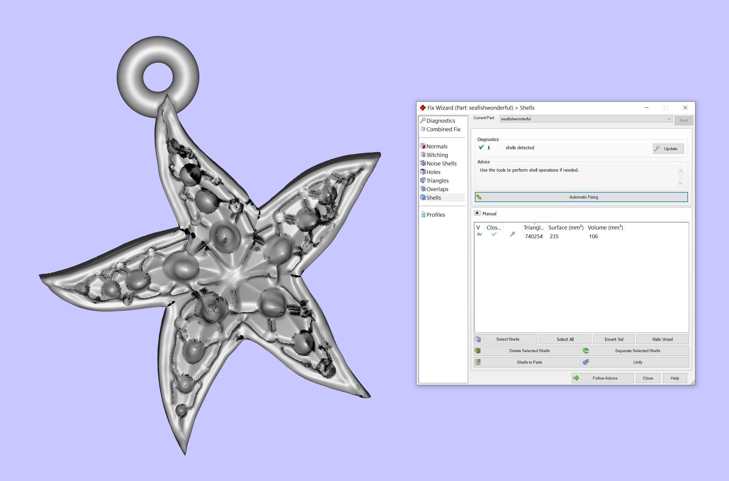 Wonderful starfish Free 3D print model_17