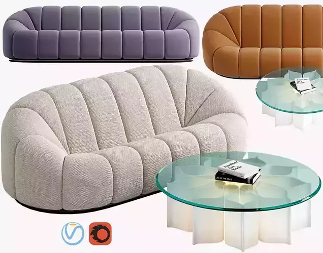 Sofa RALPH PUCCI Canape Alpha  3D model