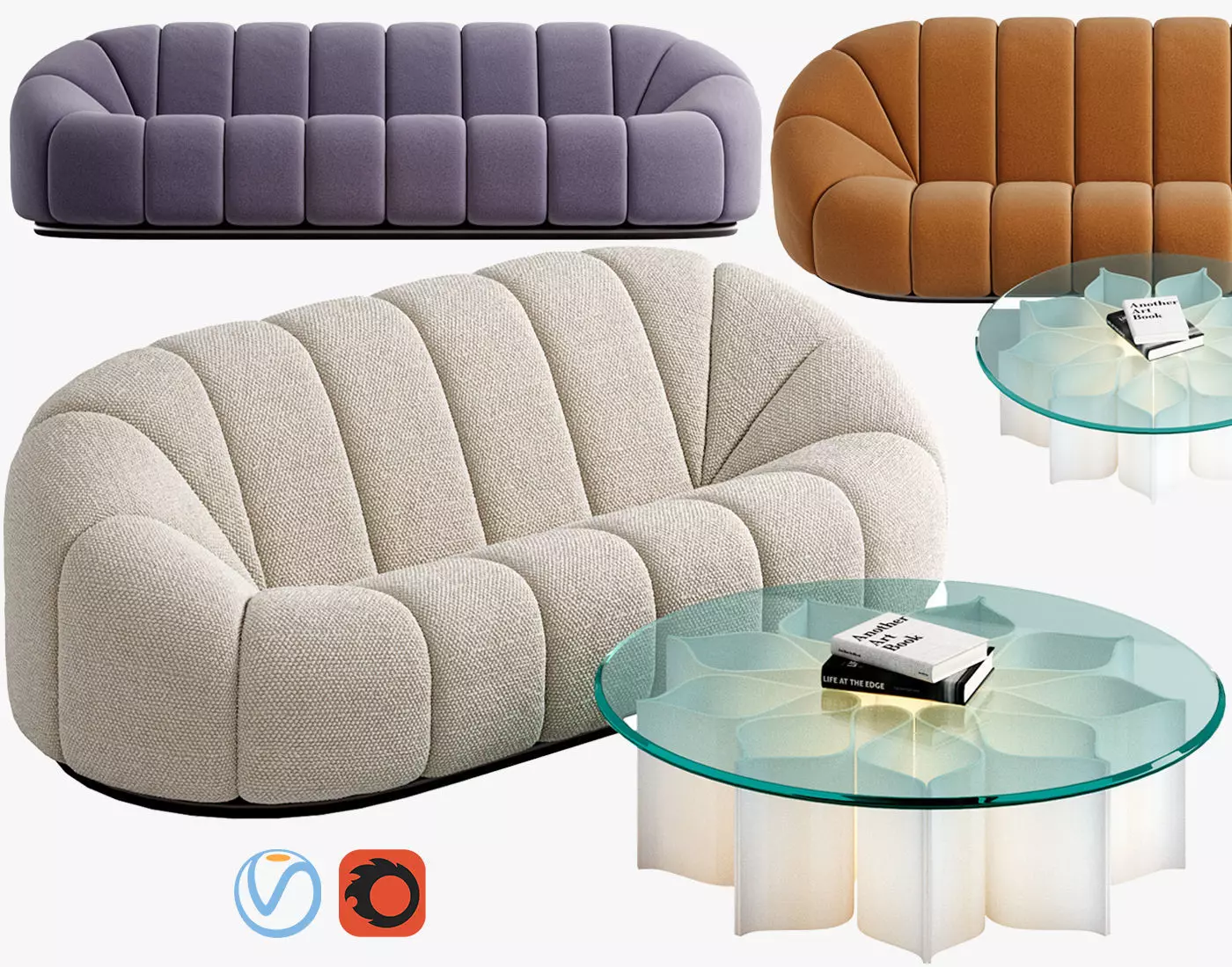 Sofa RALPH PUCCI Canape Alpha  3D model_0