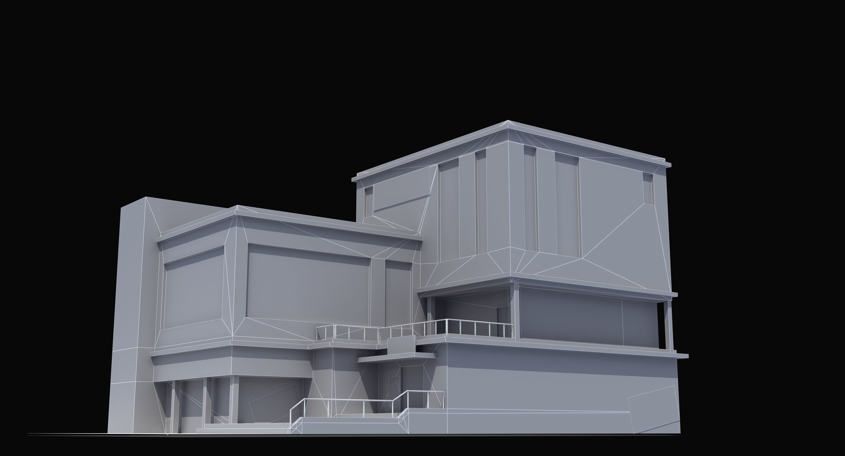 Modern School Building 3D model_20