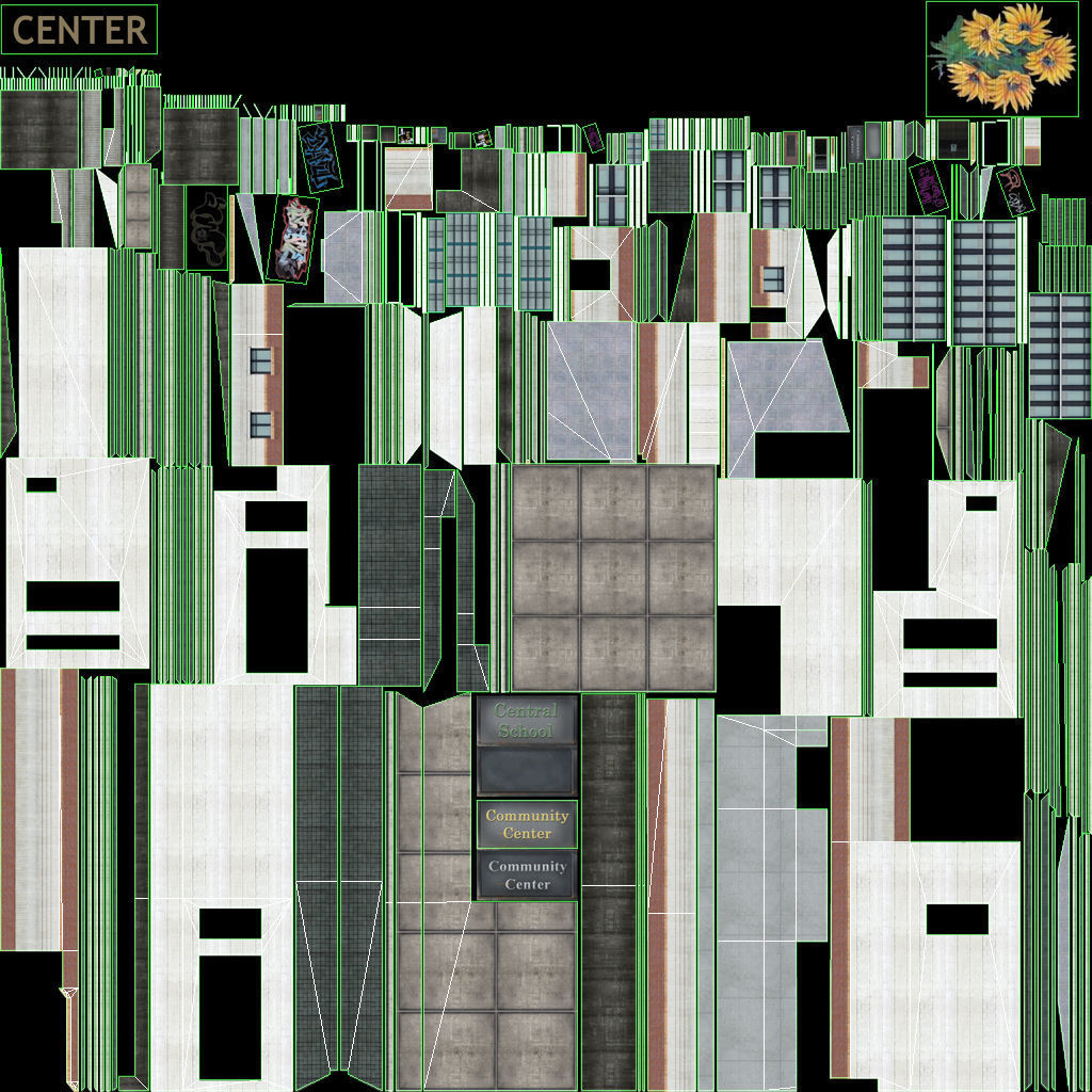 Modern School Building 3D model_4
