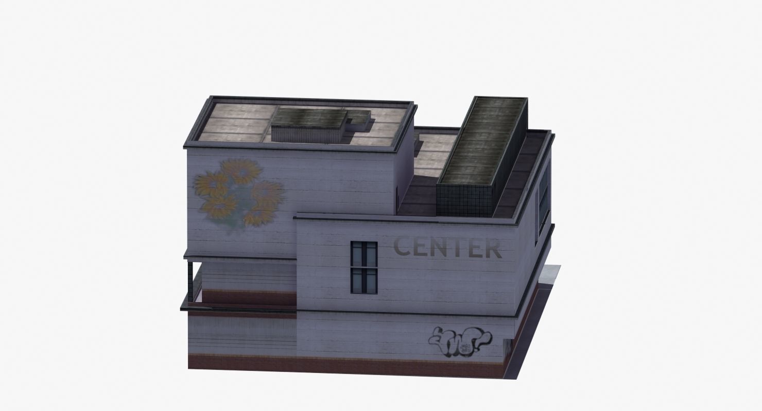 Modern School Building 3D model_25