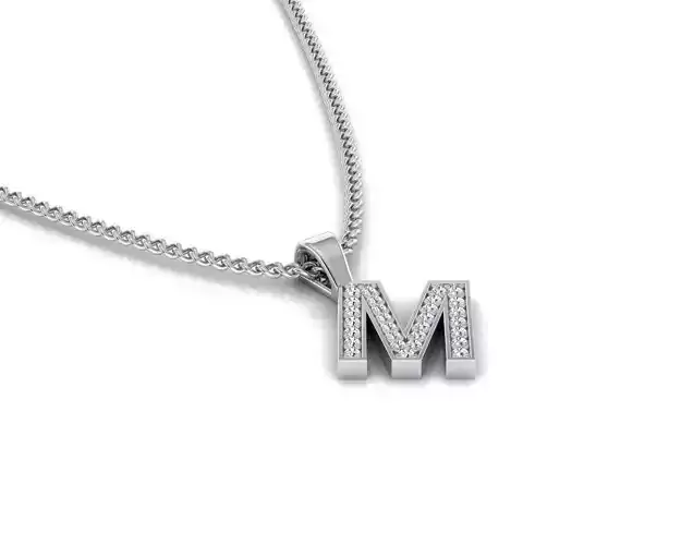Pendant M with letter