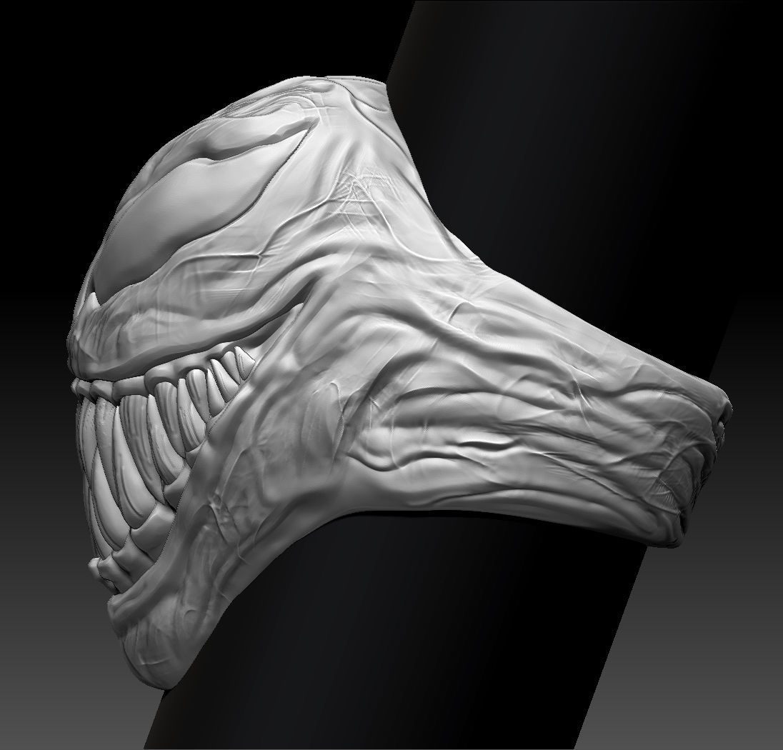Venom Ring 3D print model_26