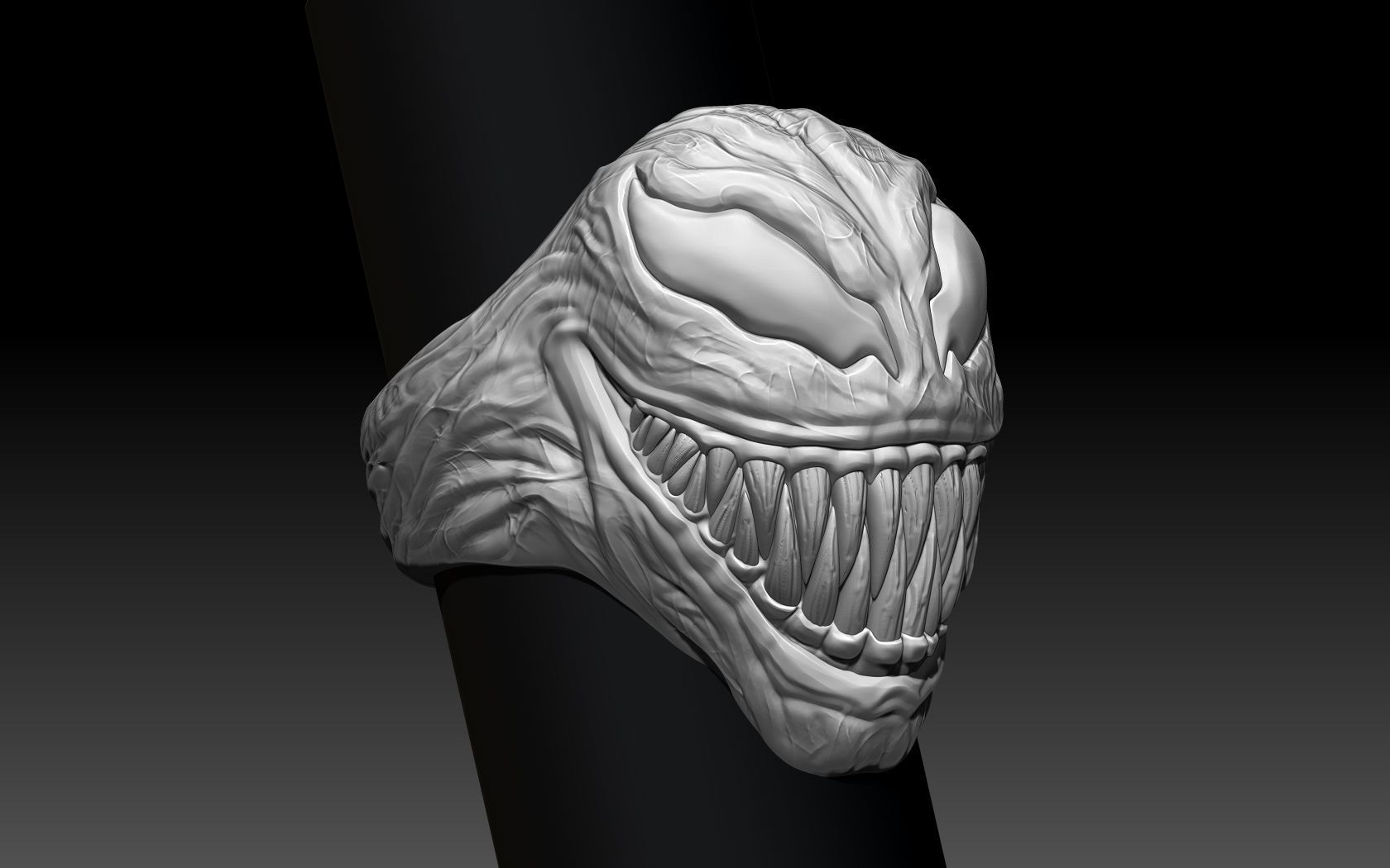 Venom Ring 3D print model_20