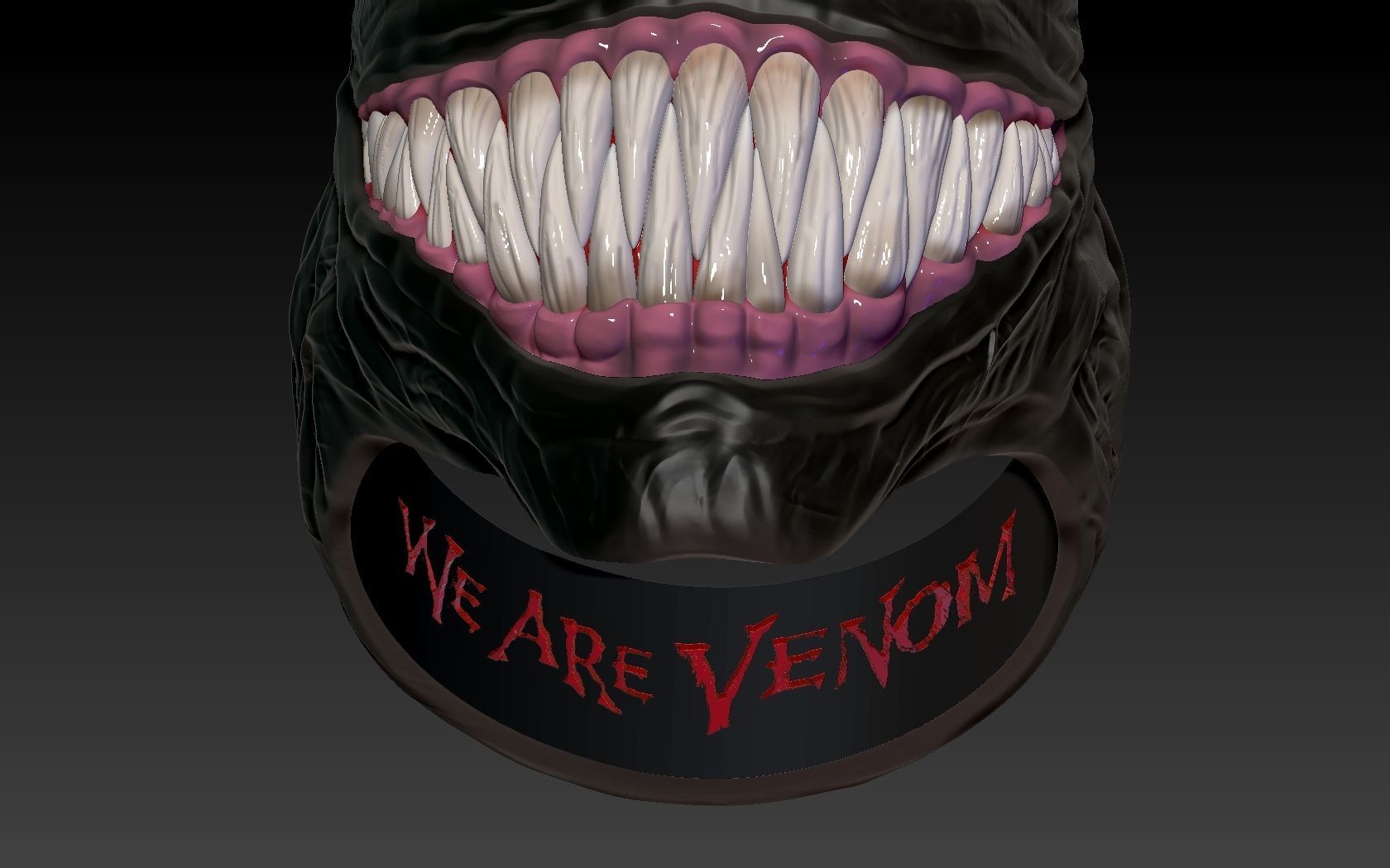 Venom Ring 3D print model_10