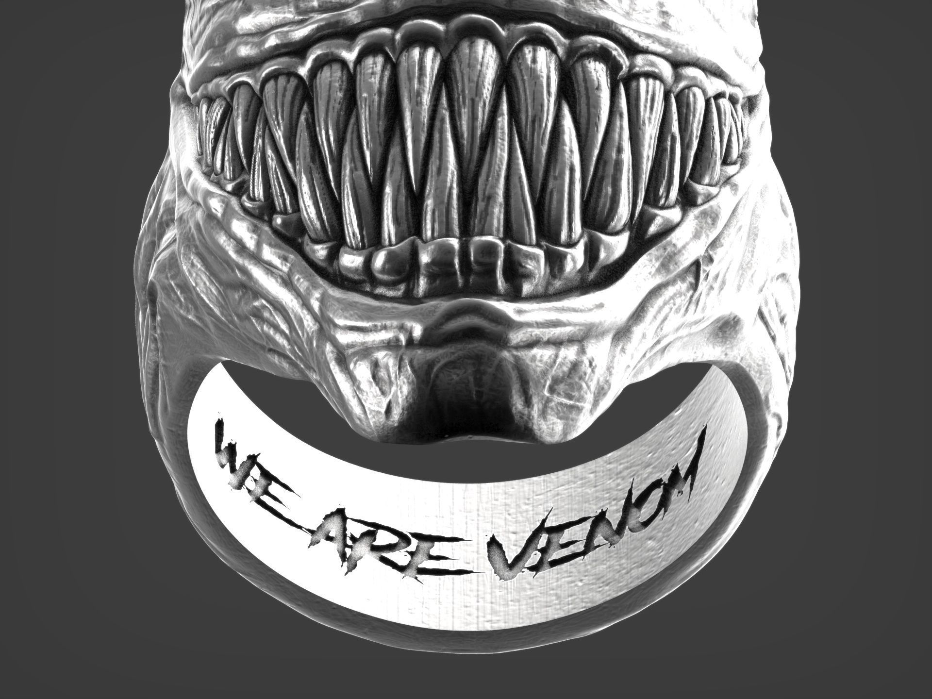 Venom Ring 3D print model_6