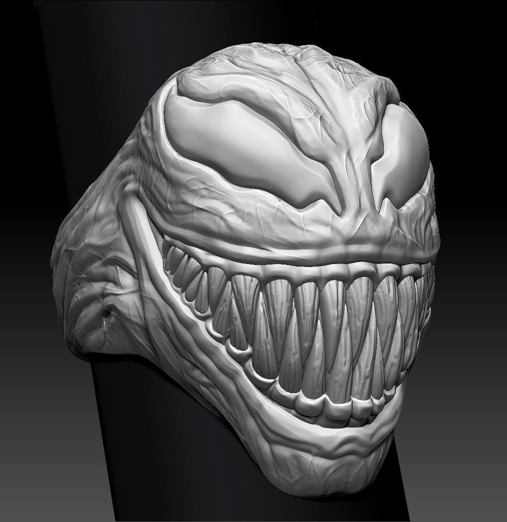 Venom Ring 3D print model_25