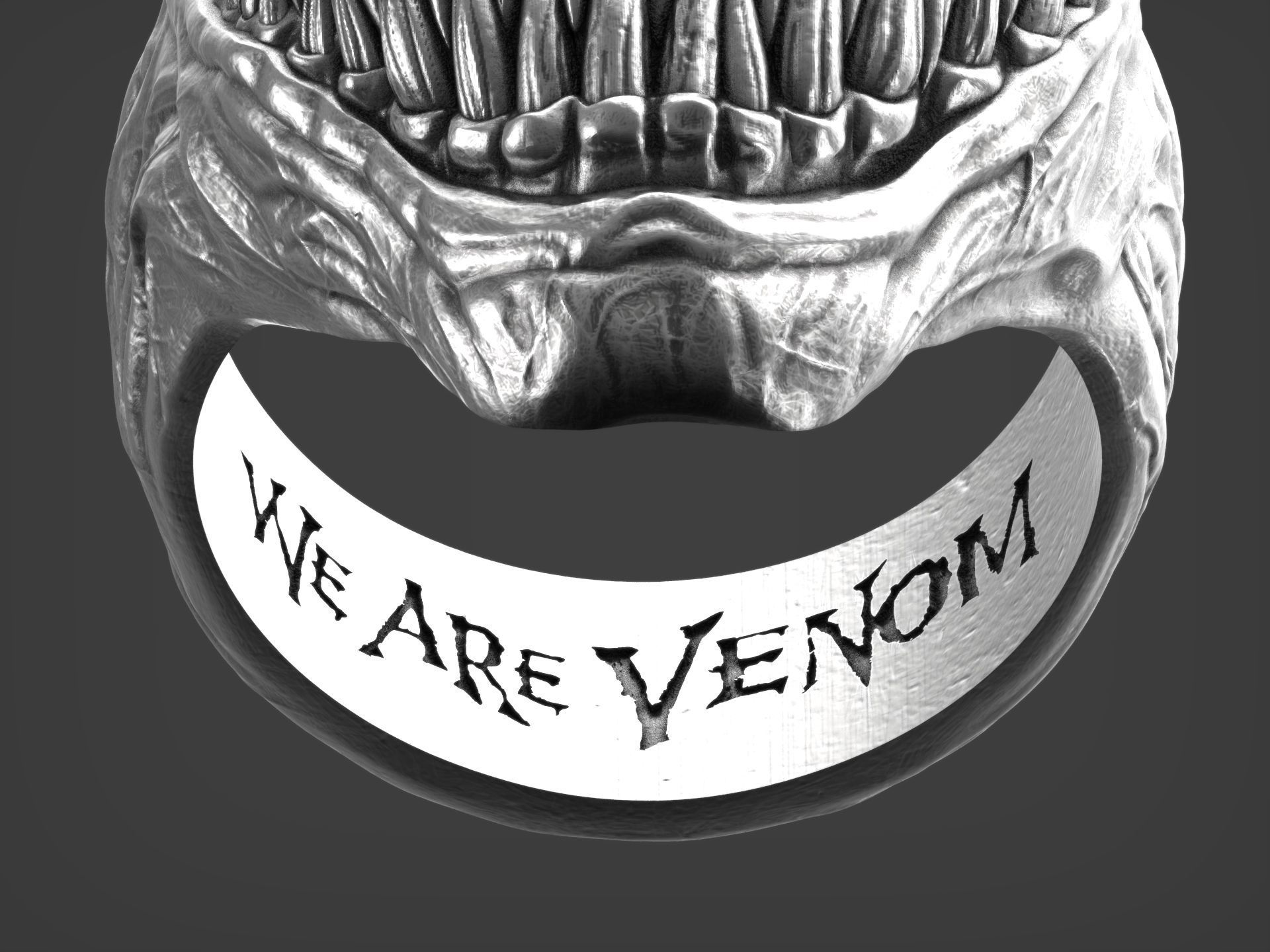 Venom Ring 3D print model_5