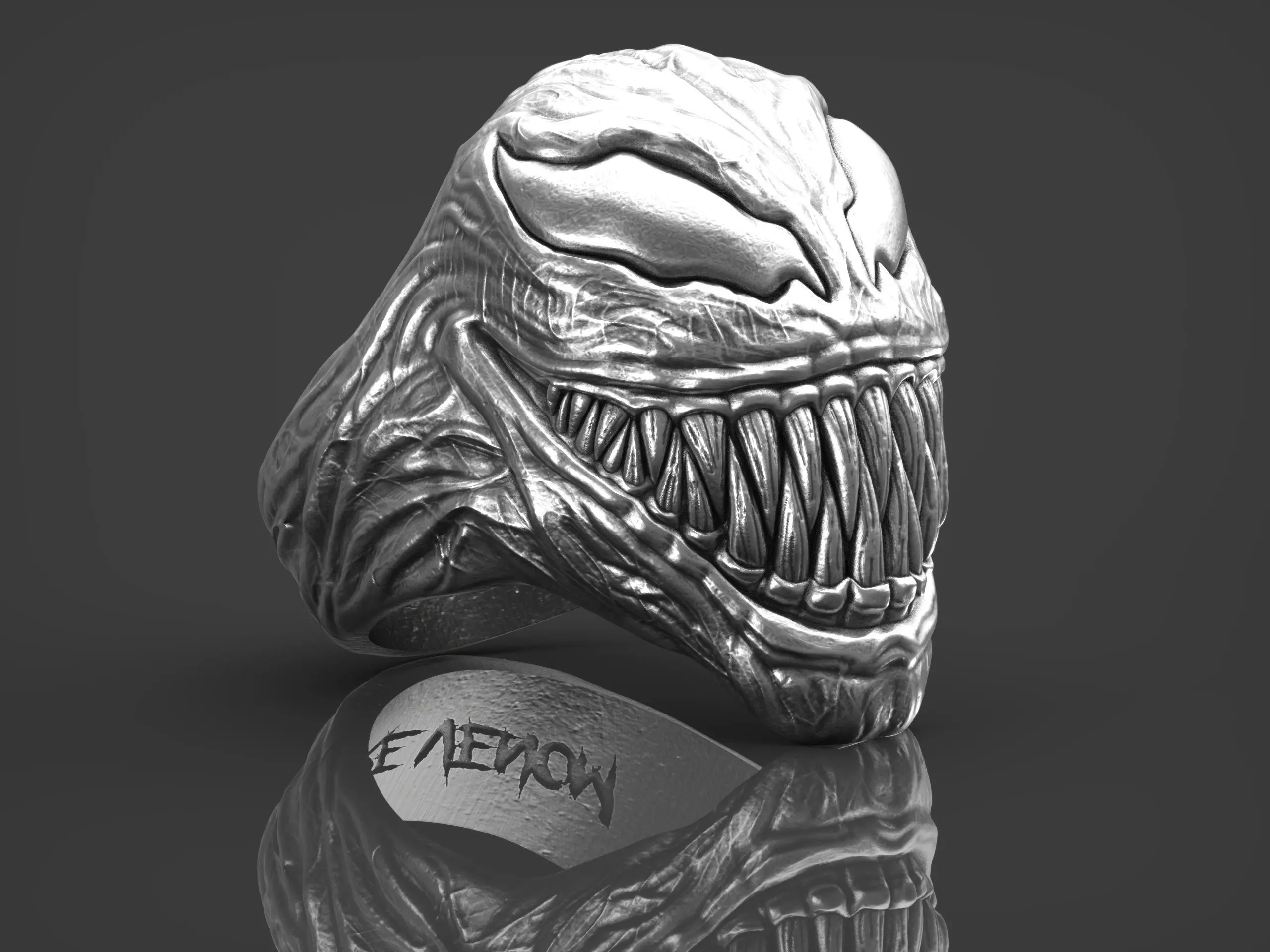 Venom Ring 3D print model_0
