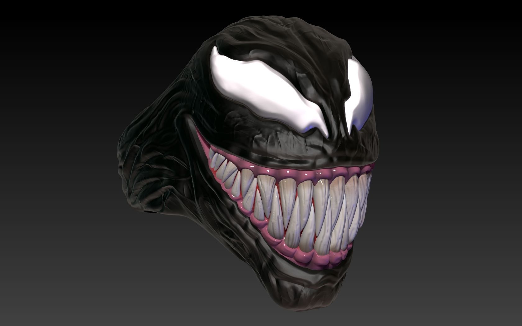 Venom Ring 3D print model_15