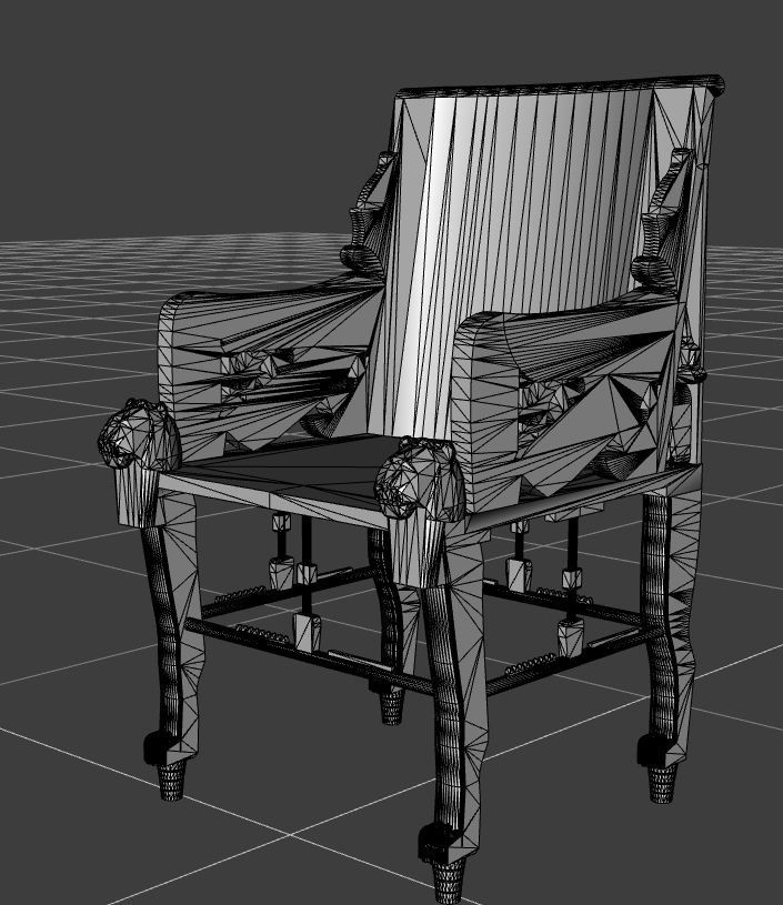Tutankhamun Throne 3D model_2