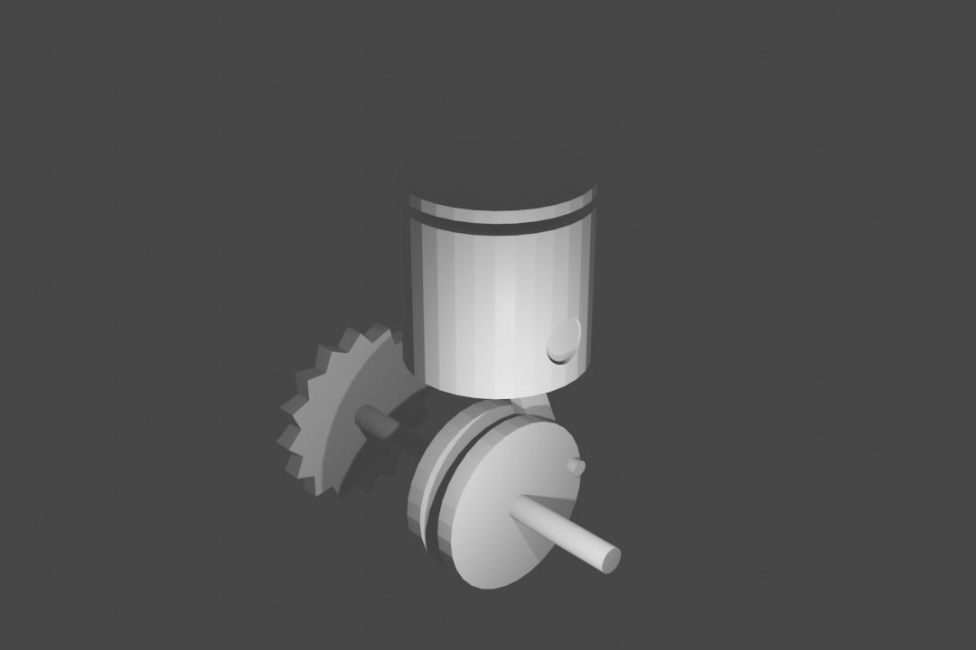 Single Cylinder 3D model_1