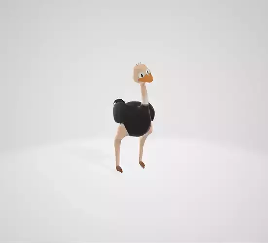 Ostrich in suit
