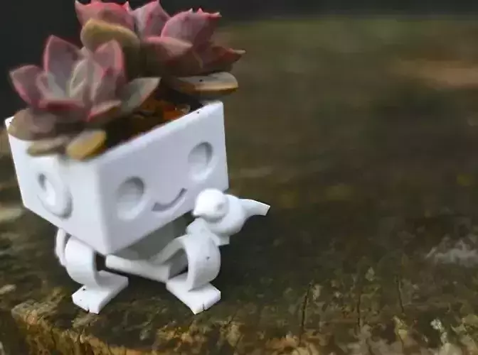 ROBBIE THE ROBOT AND BIRD 3D print model