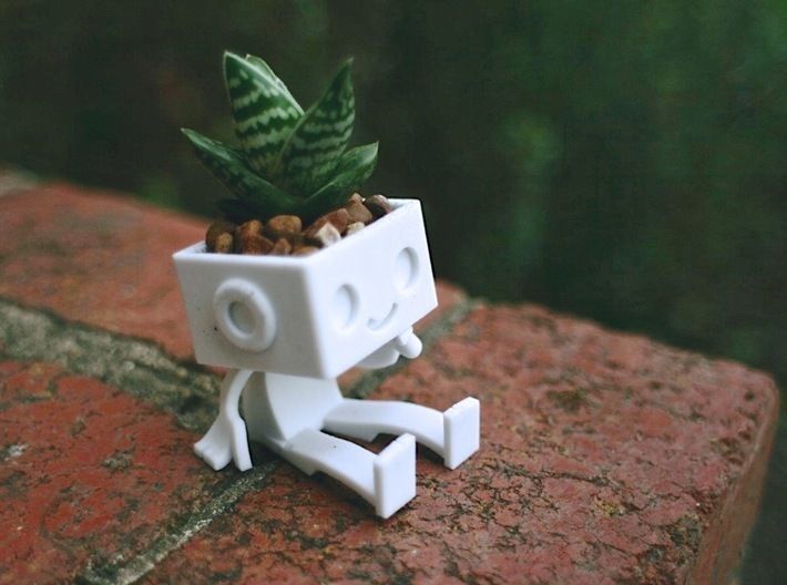Robbie the Robot Planter 3D print model_6