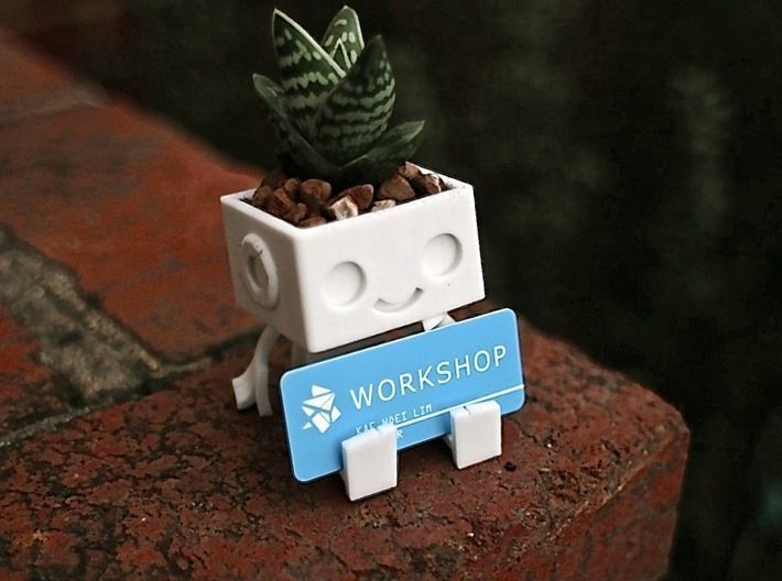 Robbie the Robot Planter 3D print model_4