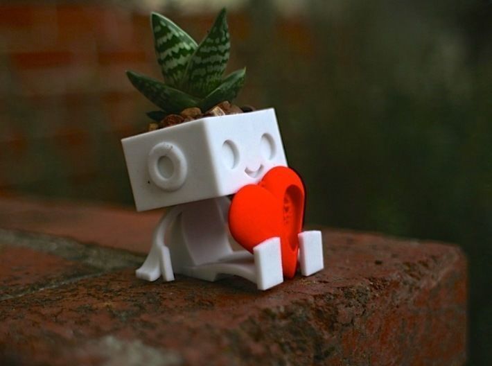 Robbie the Robot Planter 3D print model_3