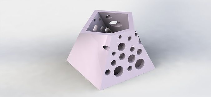 Angular Pen Holder  3D print model