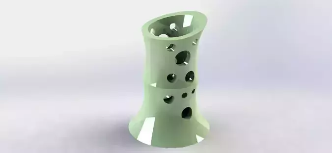 Bamboo Pen Holder Moon 