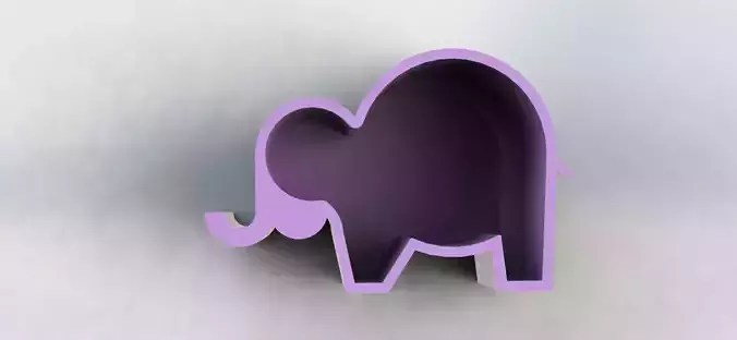 Elephant Pen Holder Simple 