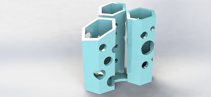 Hive Pen Holder Crater  3D print model