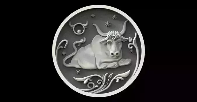  Taurus zodiac sign pendant