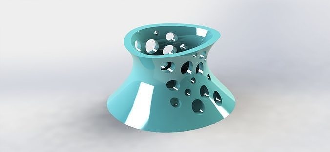 Irregular Pen Holder Crater  3D print model