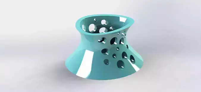 Irregular Pen Holder Crater  3D print model