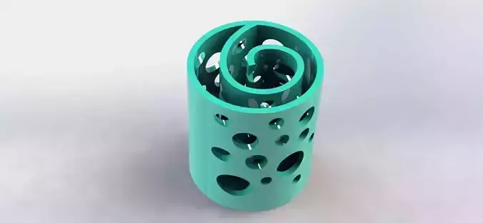 Labyrinth Pen Holder Moon  3D print model