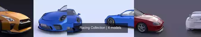 Racing Collection different sports cars 