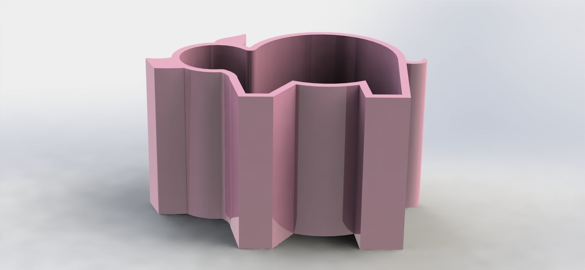 Ping Pen Holder Simple  3D print model_2