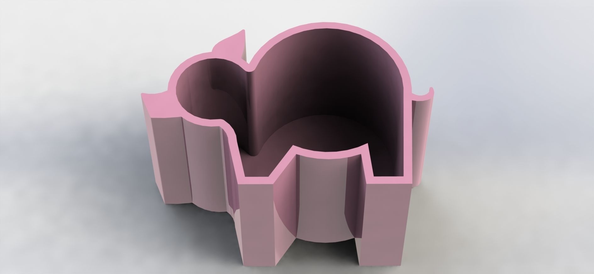 Ping Pen Holder Simple  3D print model_1