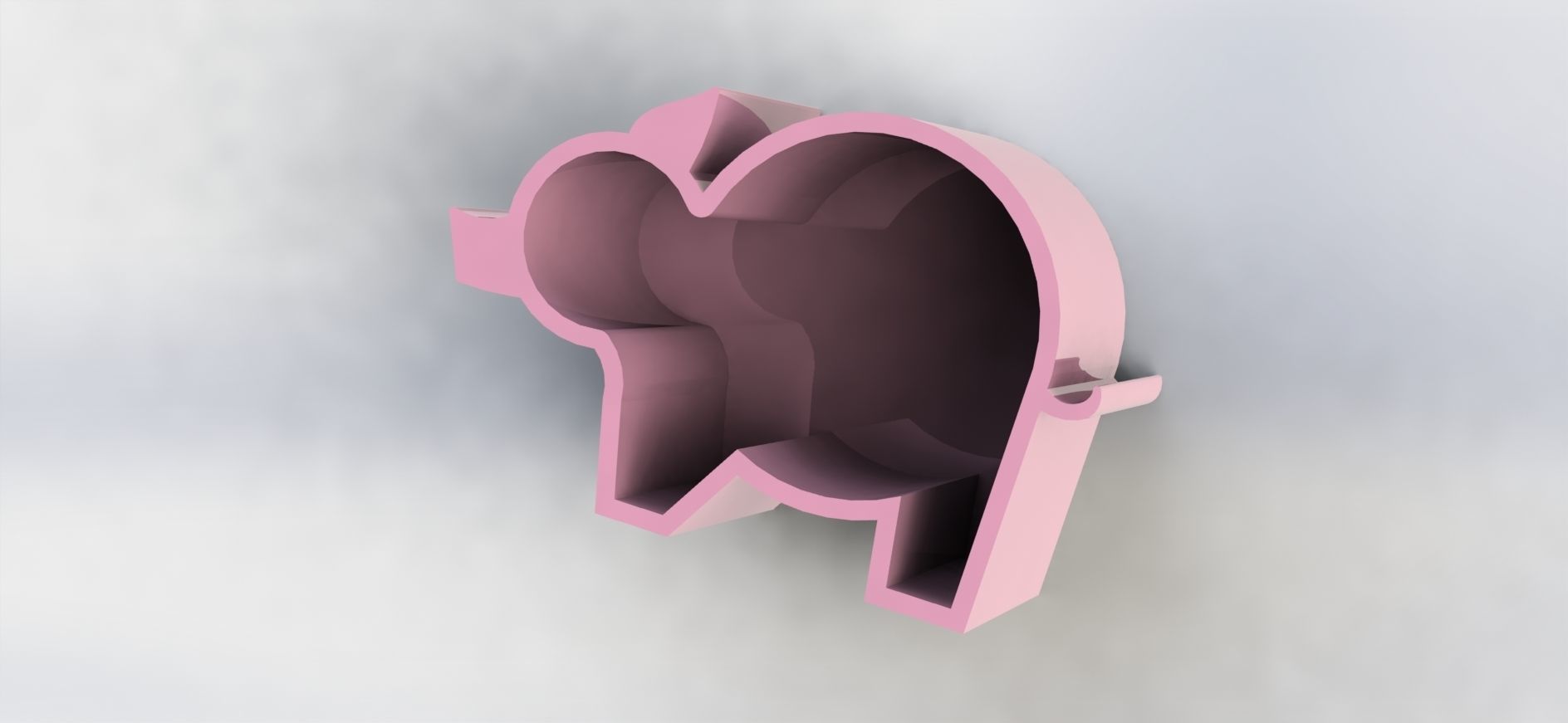 Ping Pen Holder Simple  3D print model_4