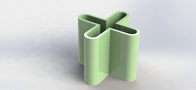 X Pen Holder Simple  3D print model