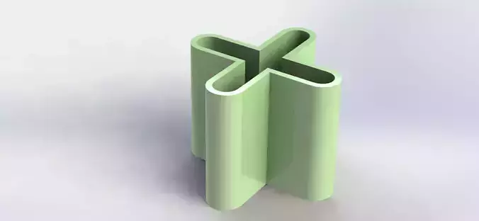X Pen Holder Simple  3D print model
