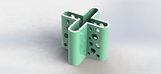 X Pen Holder Moon  3D print model