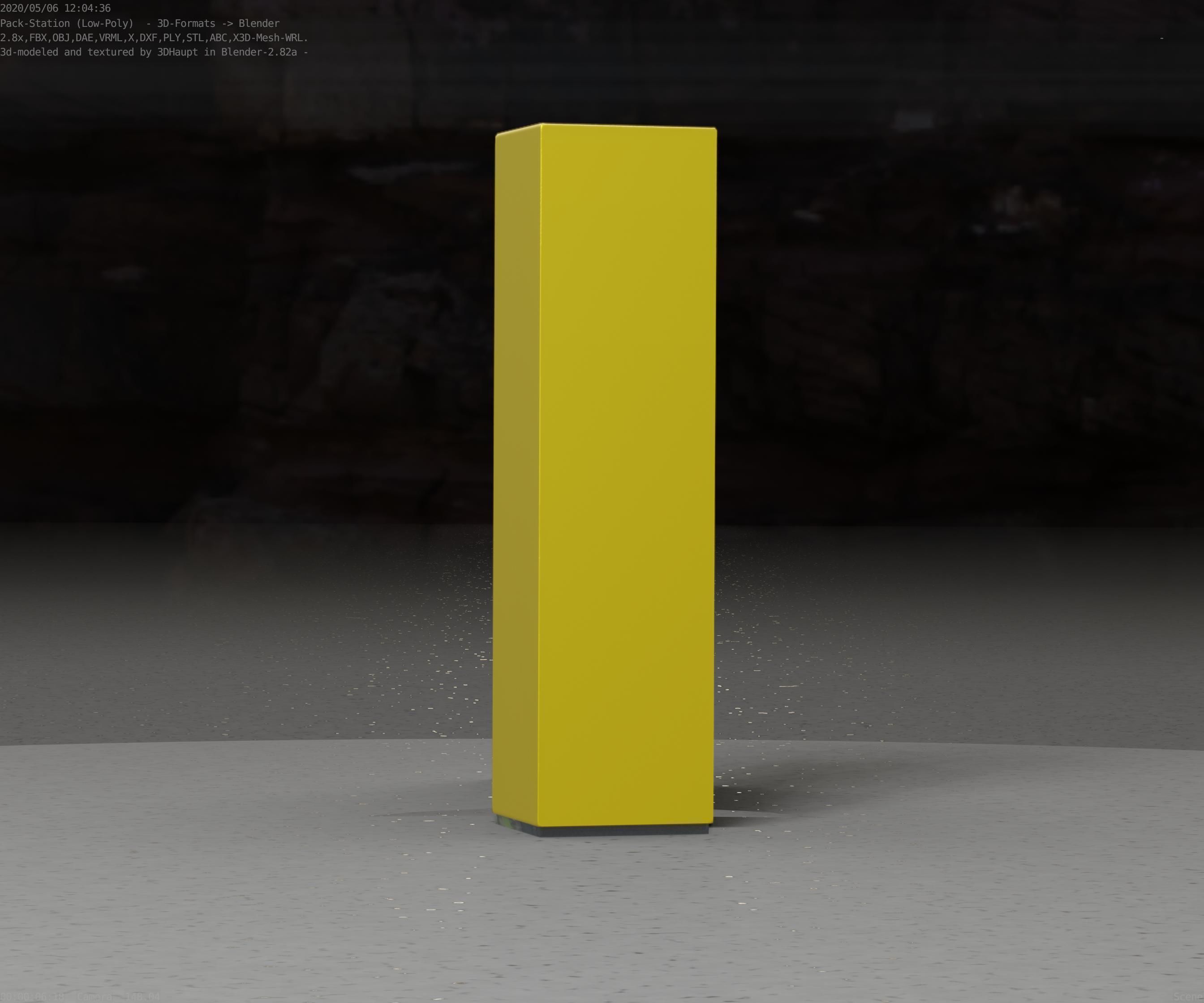 Packstation Object -2- Packstation-Interface-PC Low-poly 3D model_80